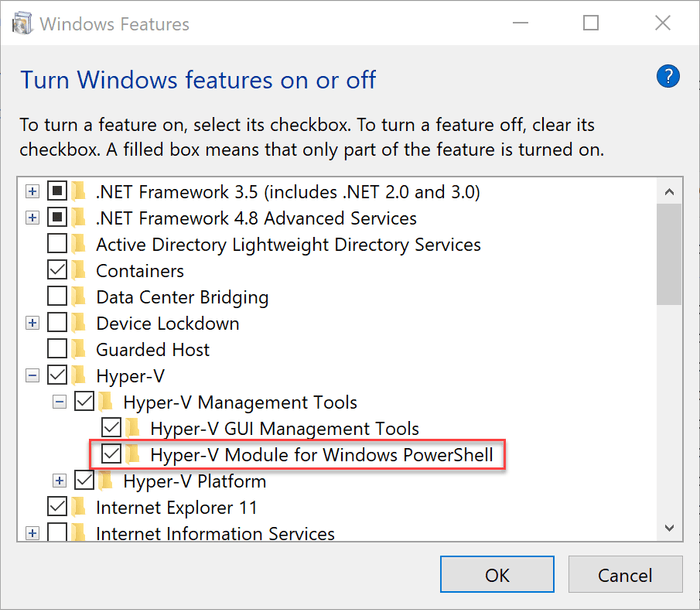 Hyper-V PowerShell Module Feature.png